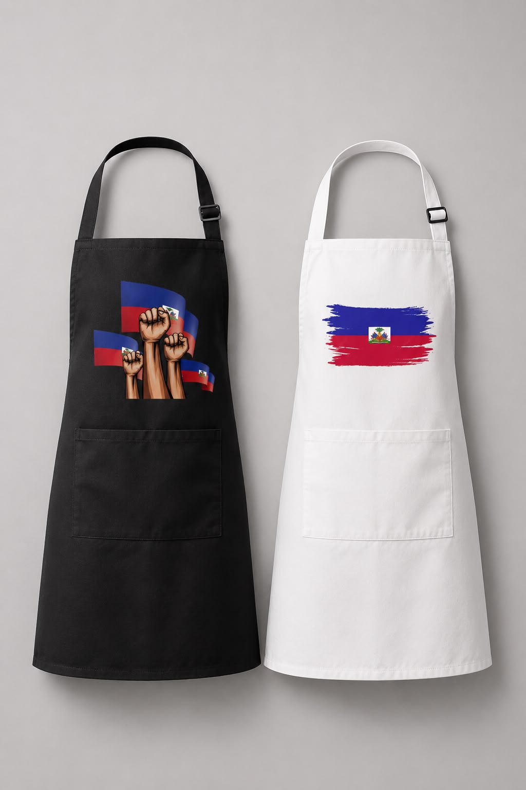 Delantal negro o blanco